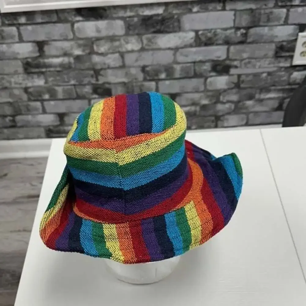 Colorful Striped Bucket Hat